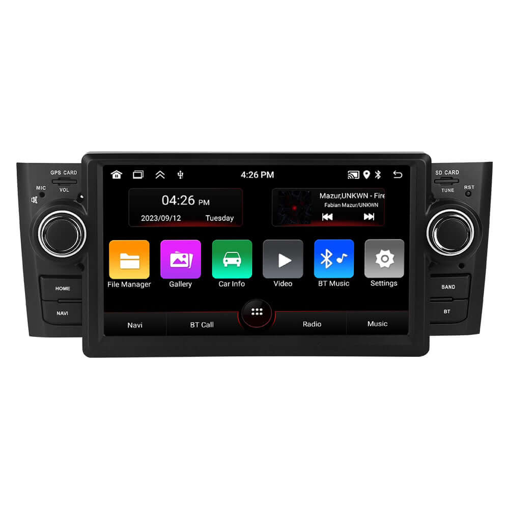 Fiat Linea/Grande Punto 05-13 – radio 7" z Apple CarPlay i Android Auto z nowoczesną technologią