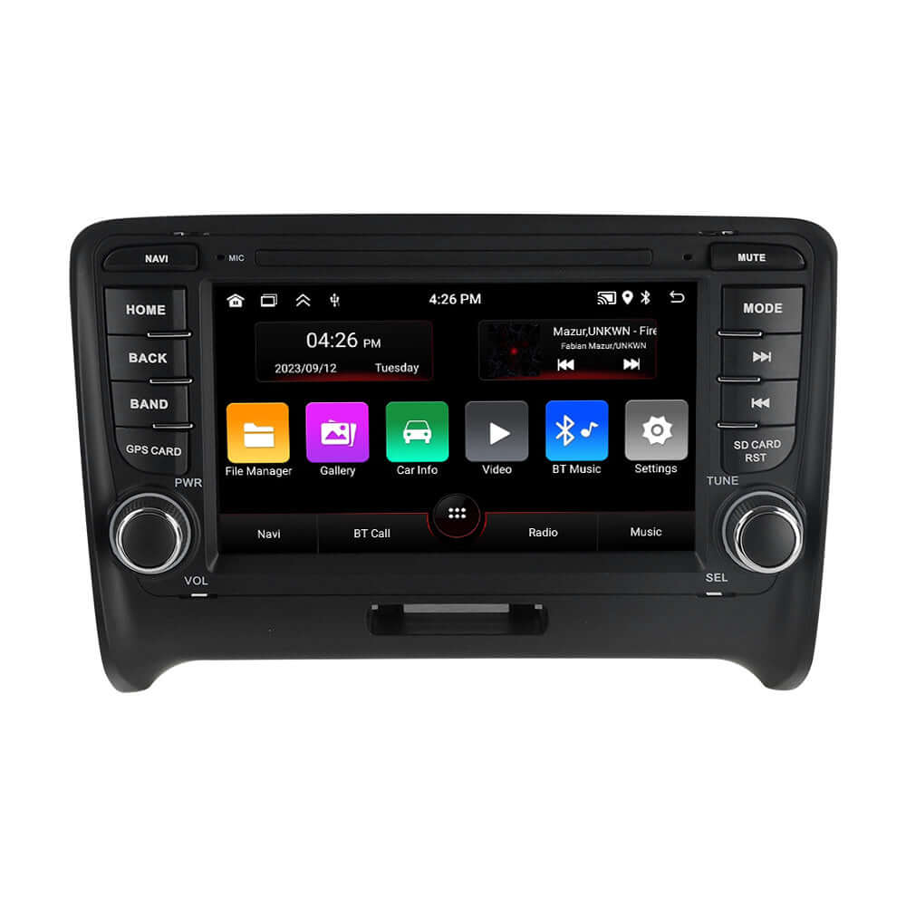 AUDI TT 06-14 – radio 7" z Apple CarPlay i Android Auto oraz nowoczesnym interfejsem dotykowym