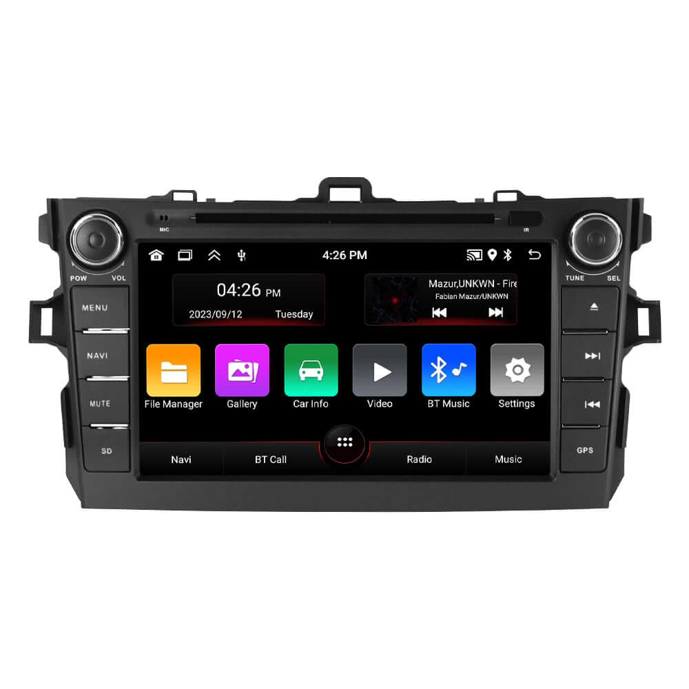 Toyota Corolla – radio 8" z Apple CarPlay i Android Auto – zaawansowane radio 8" z bezprzewodową integracją