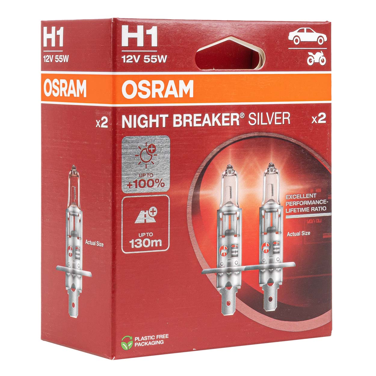Osram H1 NIGHT BREAKER SILVER żarówka halogenowa 12 V 55 W