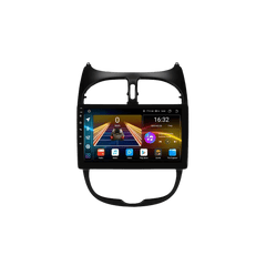 Peugeot 206 04-08 - 9" Radio m. Apple CarPlay og Android Auto med touchskærm og elegant design.