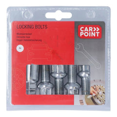 Śruby zabezpieczające do kół Carpoint M14x1,5x26 mm, łeb kulisty D 