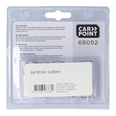 Śruby zabezpieczające do kół Carpoint M14x1,5x26 mm, łeb kulisty D 