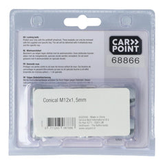 Nakrętki zabezpieczające kół Carpoint M12x1,5 F kula 