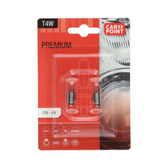 Żarówki samochodowe Carpoint Premium 12V T4W – 2 szt. 