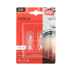 Carpoint Premium żarówki samochodowe 12V C5W – 2 szt. 