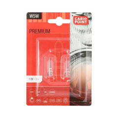 Carpoint Premium żarówki samochodowe 12V W5W 2 szt. 