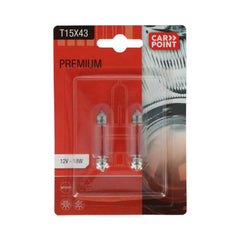 Carpoint Carpoint żarówki samochodowe Premium 12V T15x43 2 szt. 