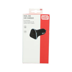 Ładowarka samochodowa Carpoint 12/24V z podwójnym USB-A 2,5 A 