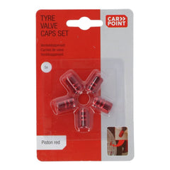 Nasadki na wentyle Carpoint Piston czerwone 5 szt. 