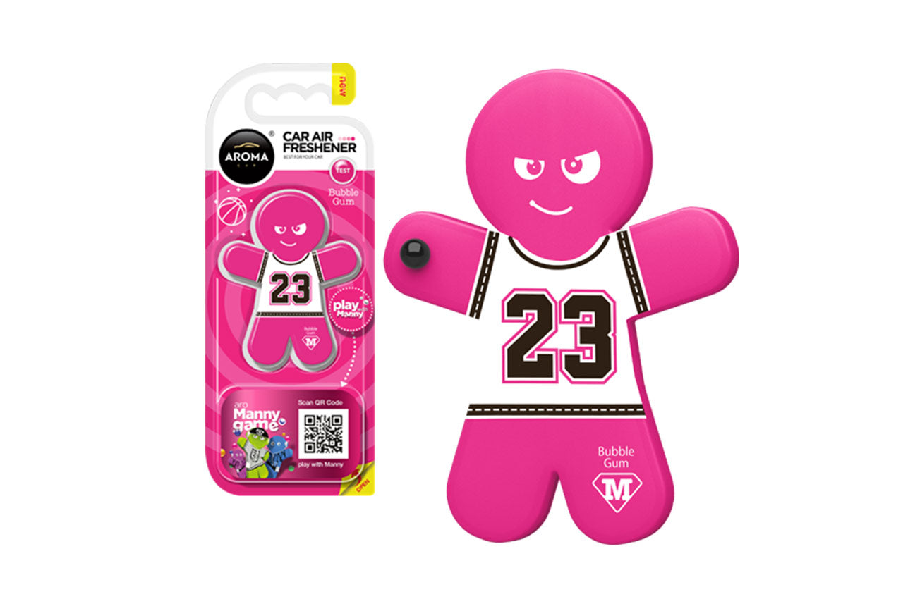 Aroma Car Manny odświeżacz powietrza o zapachu Bubble Gum