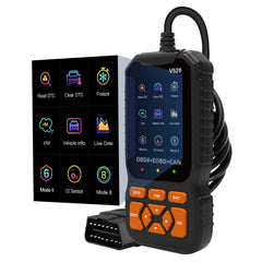 Czytnik kodów usterek OBD2 V520 – narzędzie diagnostyczne z danymi w czasie rzeczywistym i testem I/M