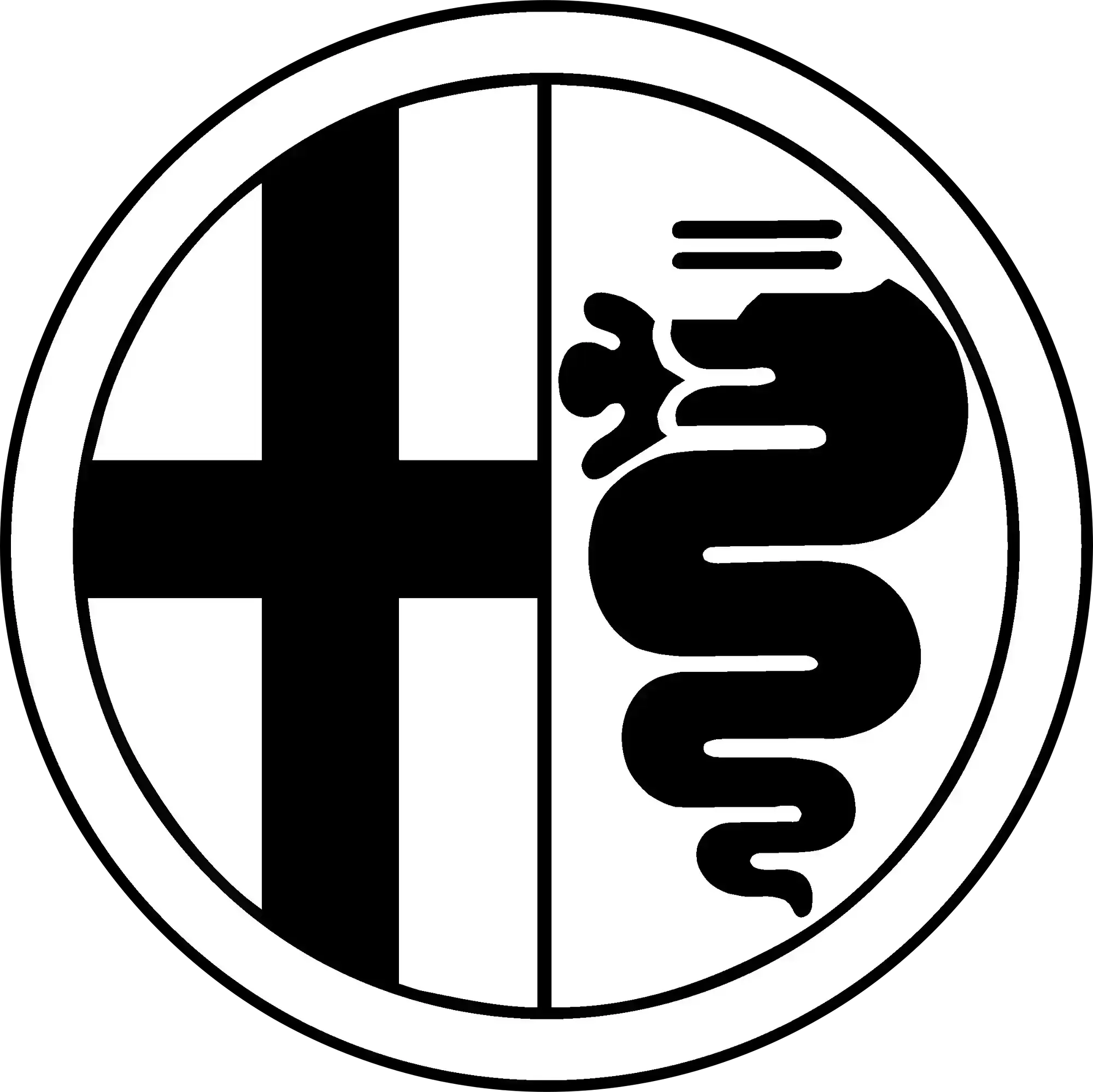 Alfa Romeo radio samochodowe with Apple CarPlay & Android Auto logo