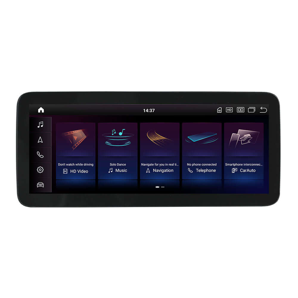 Audi A8/S8 09-17 - radio 10,25" z bezprzewodowym Apple CarPlay i Android Auto oraz ekranem z funkcjami infotainment.