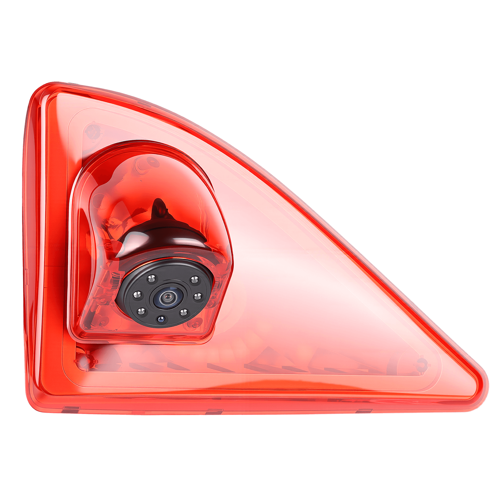 Kamera cofania do Nissan NV400 / Opel Movano / Renault Master (2010–2016) ze zintegrowanym światłem stop i kątem widzenia 140°.