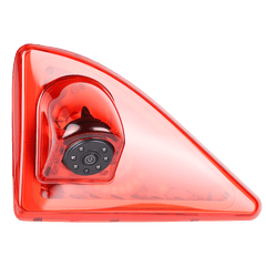 Kamera cofania do Nissan NV400 / Opel Movano / Renault Master (2010–2016) ze zintegrowanym światłem stop i kątem widzenia 140°.
