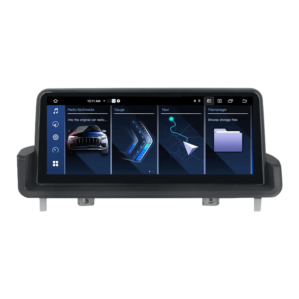 BMW 3-serie 05-12 - radio 10,25" z Apple CarPlay i Android Auto oraz ekranem dotykowym.