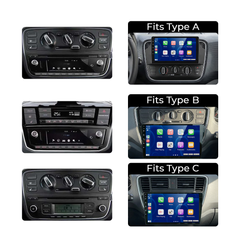 VW Up/Seat Mii/Skoda Citigo 17-23 - 9" Radio z Apple CarPlay i Android Auto