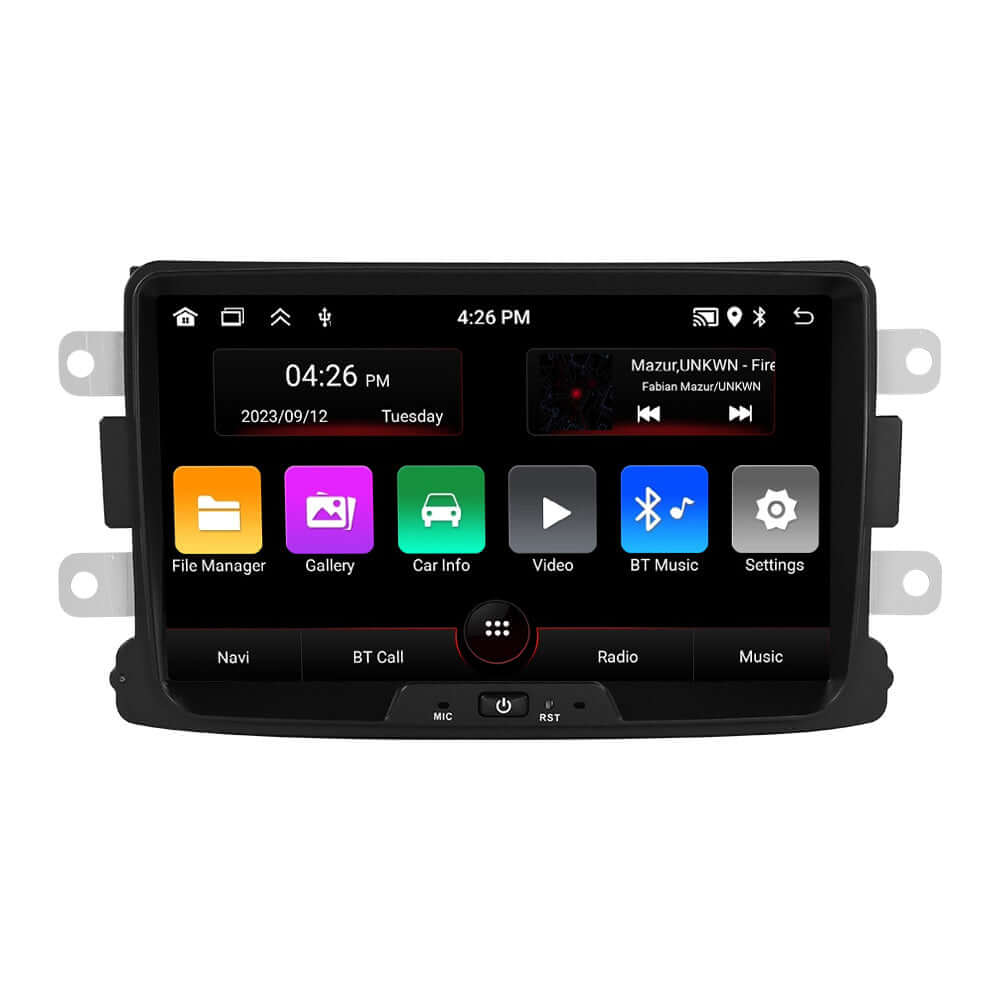 Renault/Dacia – radio 8" z Apple CarPlay i Android Auto z nowoczesną technologią i integracją aplikacji
