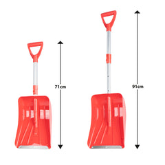 Teleskopowa łopata do śniegu do samochodu – 71–91 cm z aluminiowym ostrzem 