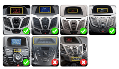 Ford Fiesta 09-17 – 9,7" Radio m. Apple CarPlay og Android Auto - sammenligning af radioer