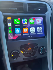 Ford Mondeo 13-19 - 9" Radio m. Apple CarPlay og Android Auto showcasing touchscreen interface and controls.