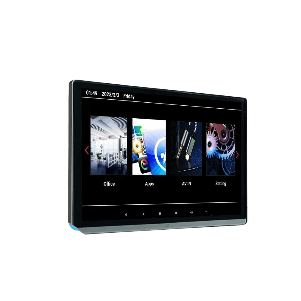 14" Ekran na tylne siedzenie z Netflix, Youtube, TV2 Play itd. – Carmediaeurope.com