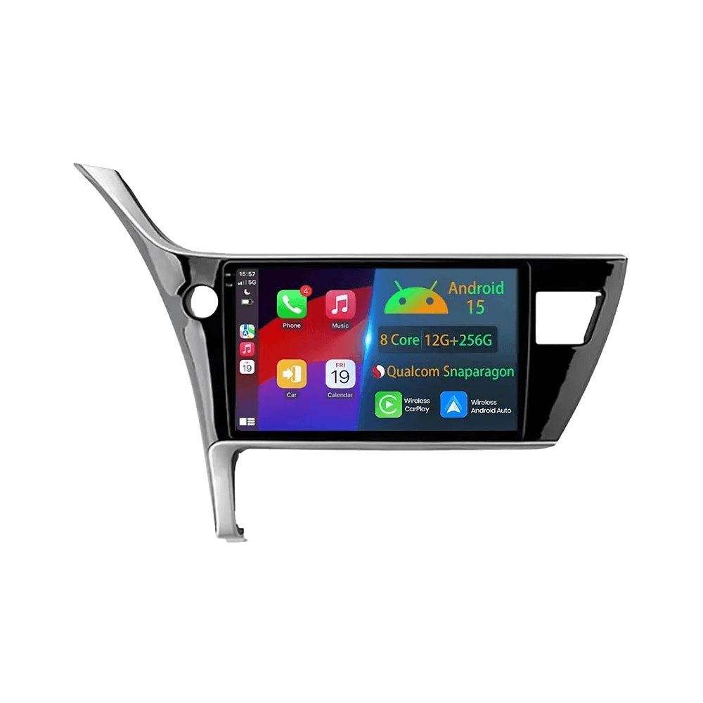 Toyota Corolla Auris 17-19 - 10,1" Radio m. Apple CarPlay og Android Auto touchscreen display.