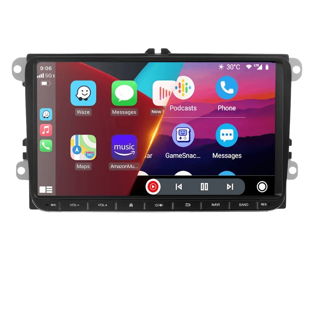 VW (flere modeller) 06-15 - 9" Radio m. Apple CarPlay og Android Auto – Bilmedie.dk