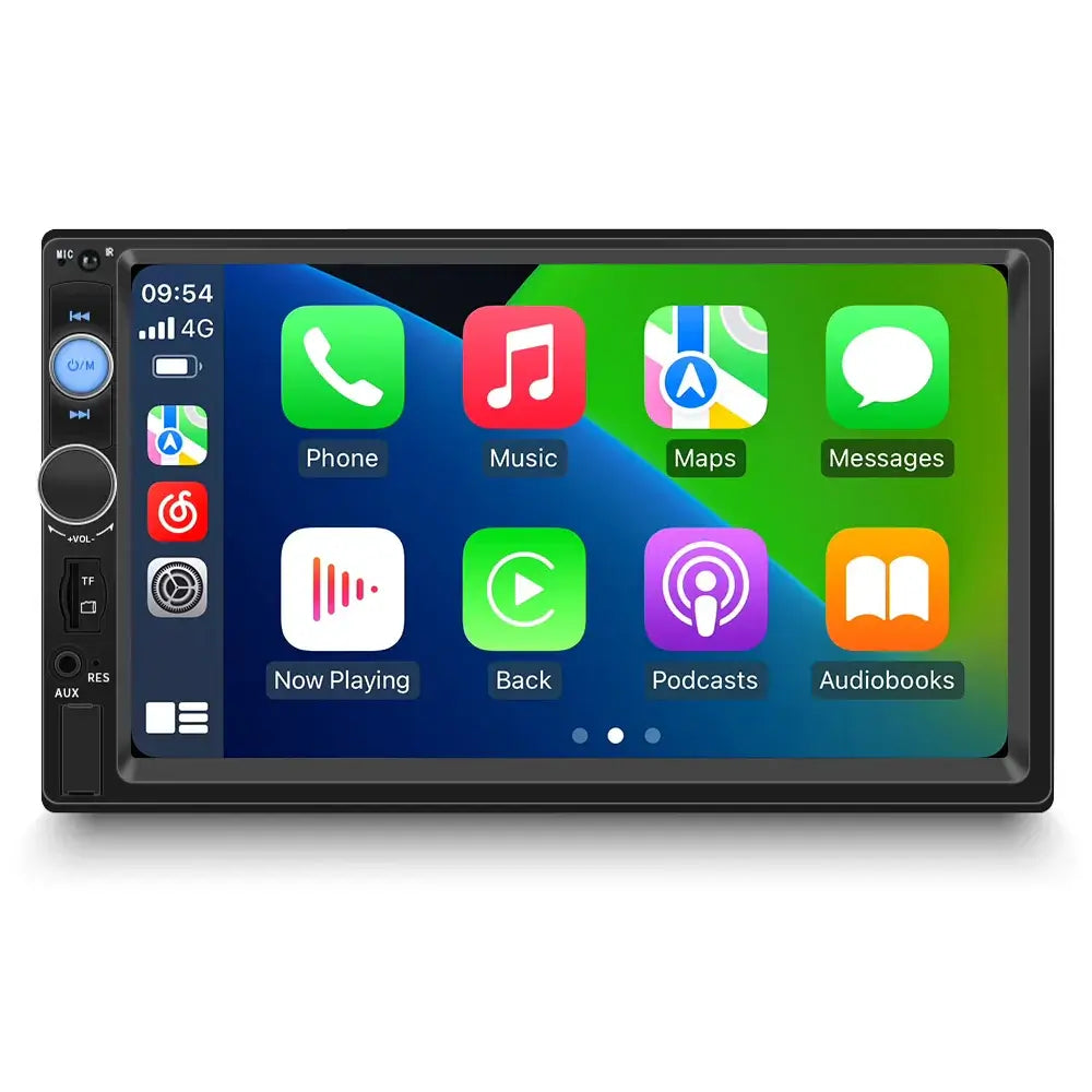 Universel - 7" 2-din radio m. Apple Carplay og Android Auto (kabel) – Bilmedie.dk