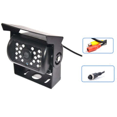 Uniwersalna kamera cofania – PAL, 1200 linii TV, 18 diod IR LED z podczerwienią i uchwytem, idealna do vanów i autobusów.