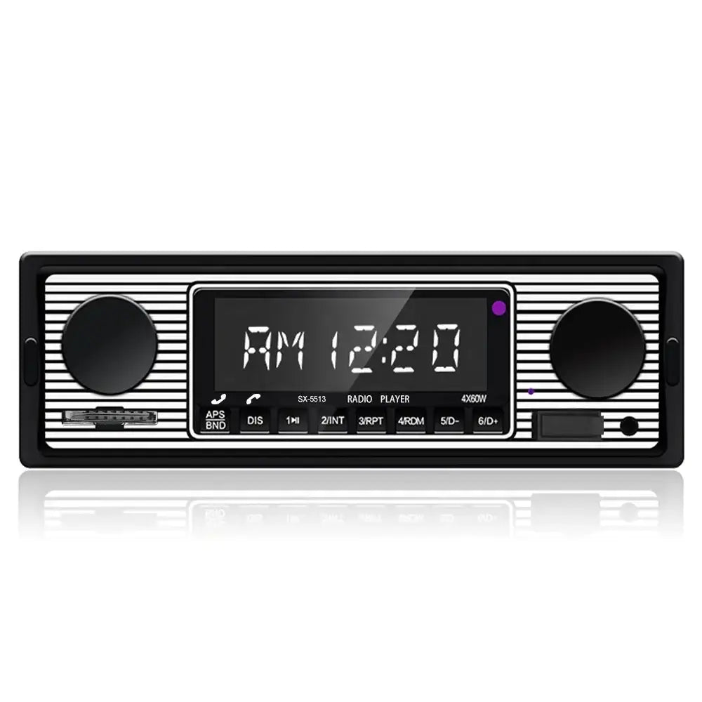 1 DIN radio samochodowe z Bluetooth, USB i retro designem – odtwarzacz MP3 