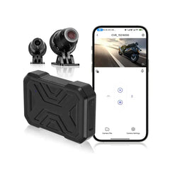 Kamera samochodowe na motocykl 1080P HD – przednia i tylna kamera z DVR i WiFi 