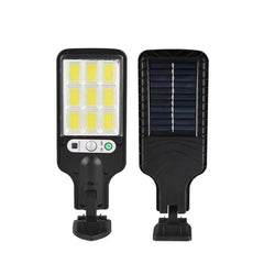 Zewnętrzna solarna lampa ścienna LED z czujnikiem ruchu i pilotem 