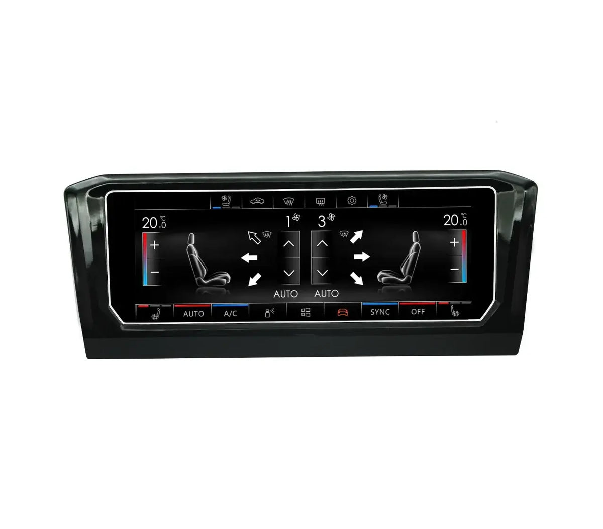 VW Golf 7 (2013–2020) – cyfrowy panel klimatyzacji 6,9” z touch