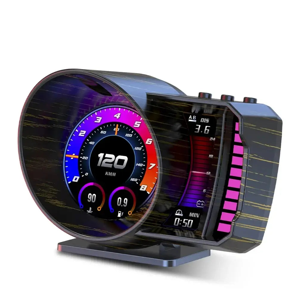 Wyświetlacz Head-Up Display (HUD) 3,5" do samochodu – cyfrowy prędkościomierz z OBD2 