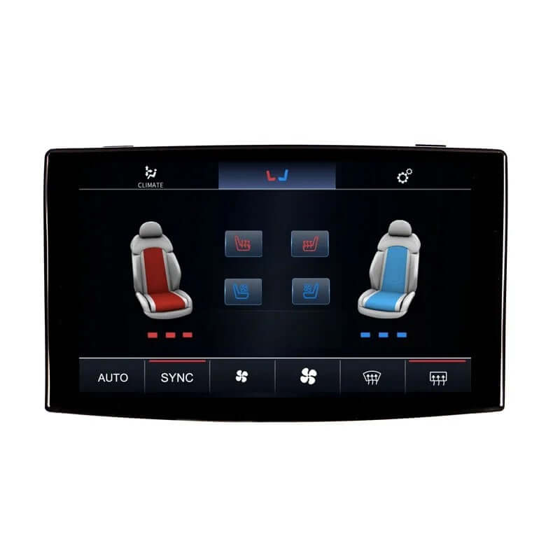 Audi A8 D3 (2005–2010) – cyfrowy panel klimatyzacji z wyświetlaczem LCD