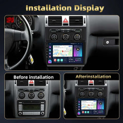 VW Touran 03-10 - 10,1" Radio m. Apple CarPlay og Android Auto – Bilmedie.dk