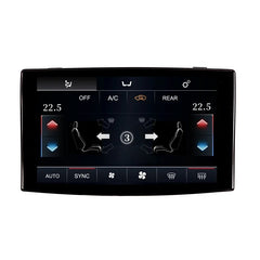 Audi A8 D3 (2005–2010) – cyfrowy panel klimatyzacji z wyświetlaczem LCD