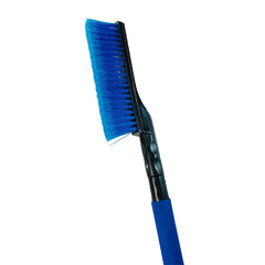 Niebieska skrobaczka do szyb ze szczotką do śniegu do samochodu – 82 cm 