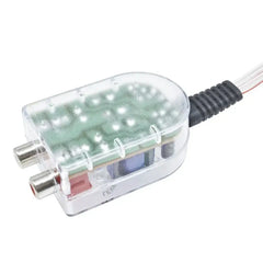 2-kanałowy konwerter High to Low – adapter wyjścia liniowego RCA do radia samochodowego 