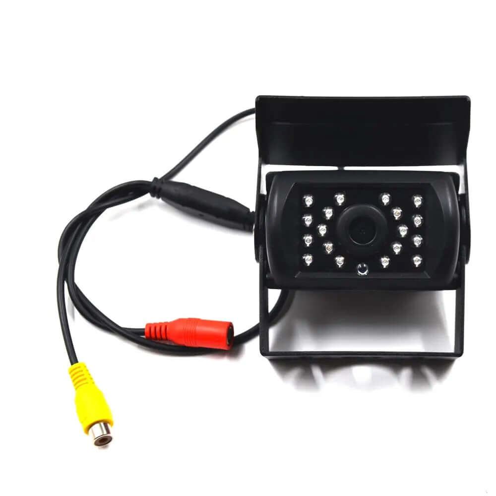 Uniwersalna kamera cofania – PAL, 1200 linii TV, 18 diod IR LED z 18 diodami podczerwieni do nagrywania w nocy.