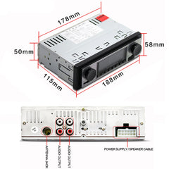 1 DIN radio samochodowe z Bluetooth, USB i retro designem – odtwarzacz MP3 