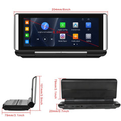 Bezprzewodowy Apple CarPlay i Android Auto – składany ekran 6,86" portable display 