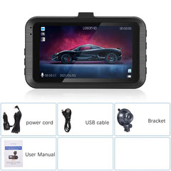 3,0" wideorejestrator Full HD 1080P z podwójną kamerą 