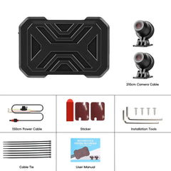Kamera samochodowe na motocykl 1080P HD – przednia i tylna kamera z DVR i WiFi 