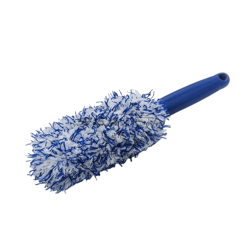 Fælgbørste til bil – Blå (30 x 8 x 7 cm) – Bilmedie.dk