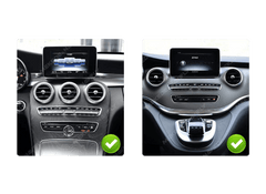 Mercedes-Benz C-Klasse i Vito – zdjęcia deski rozdzielczej z montażu radia 12,5" z bezprzewodowym Apple CarPlay i Android Auto