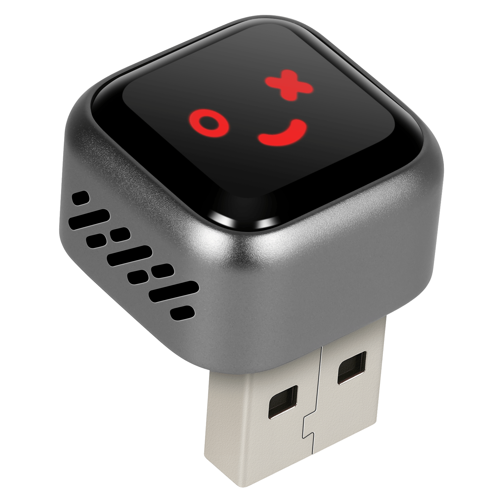 Mini bezprzewodowy adapter CarPlay & Android Auto (5.8GHz – Plug & Play) podłączany do portu USB.