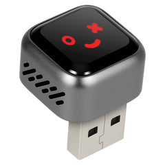 Mini bezprzewodowy adapter CarPlay & Android Auto (5.8GHz – Plug & Play) podłączany do portu USB.